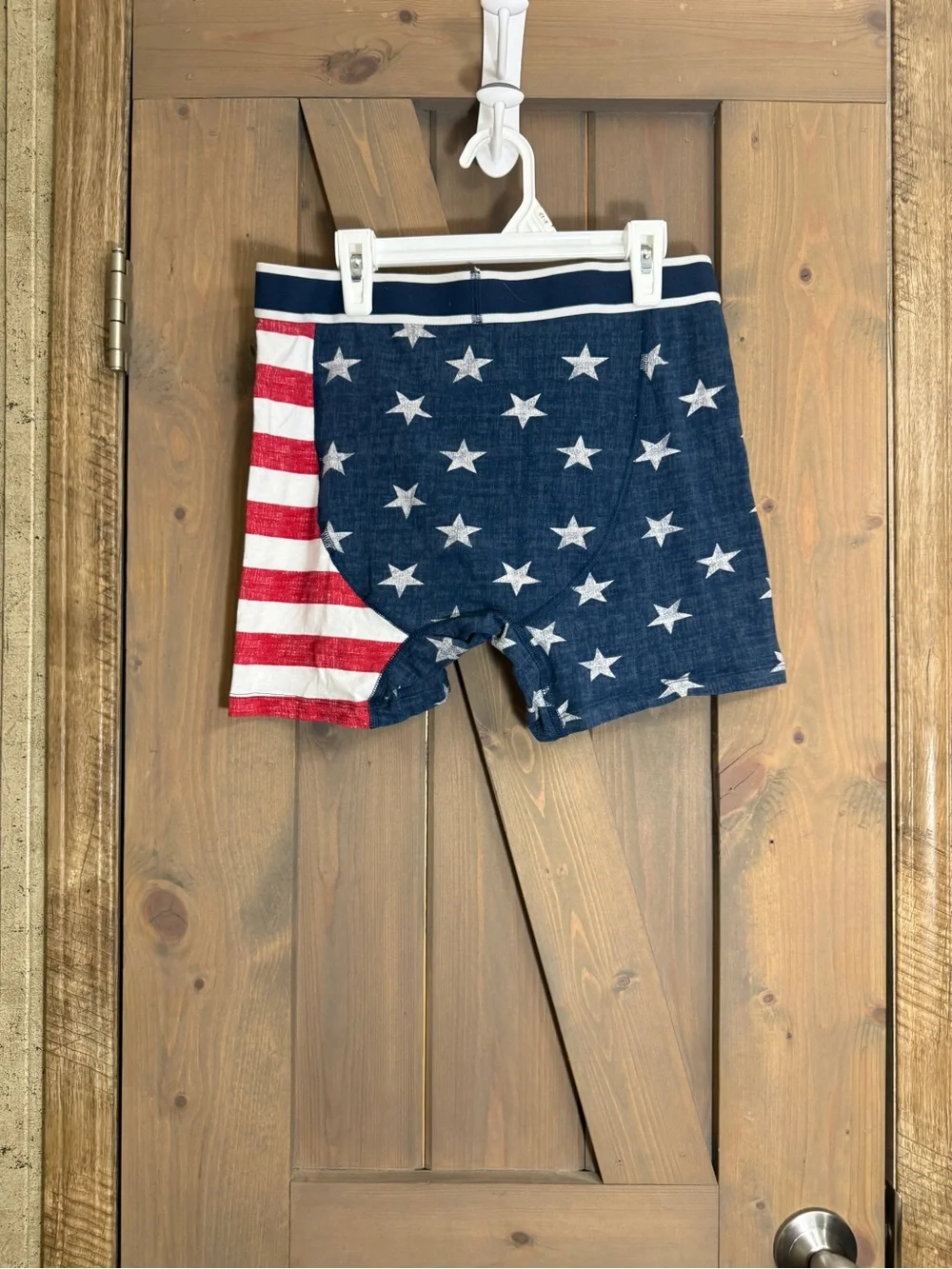Bundle 2/$8 U.S. Polo Assn. Boys Stars & Stripes Boxer Shorts - Red, White & Nav